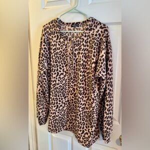 HEIMISH USA Animal Print Knit Top